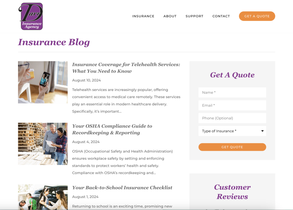 insurance agency blog