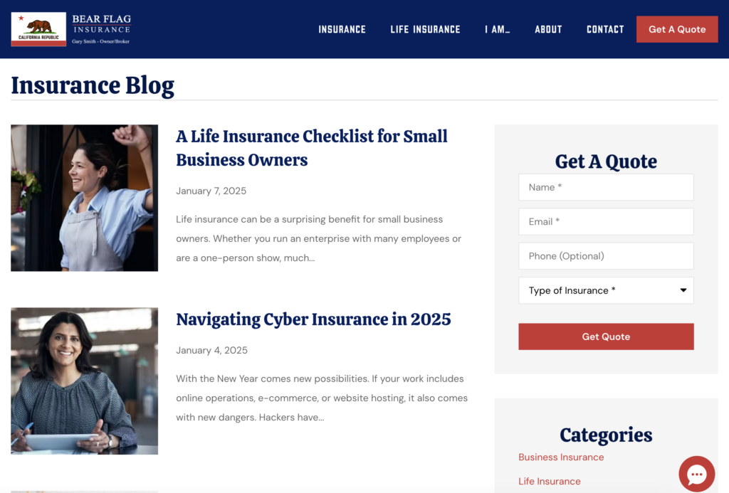insurance agency blog